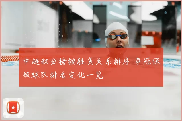 中超积分榜按胜负关系排序 争冠保级球队排名变化一览